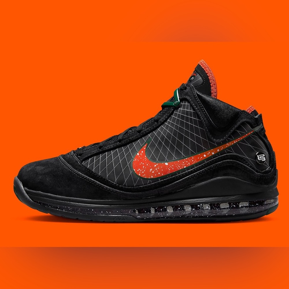 Nike LeBron 7 FAMU Florida A&M University Black Orange Green DX8554-001 Size 14 - Picture 13 of 16
